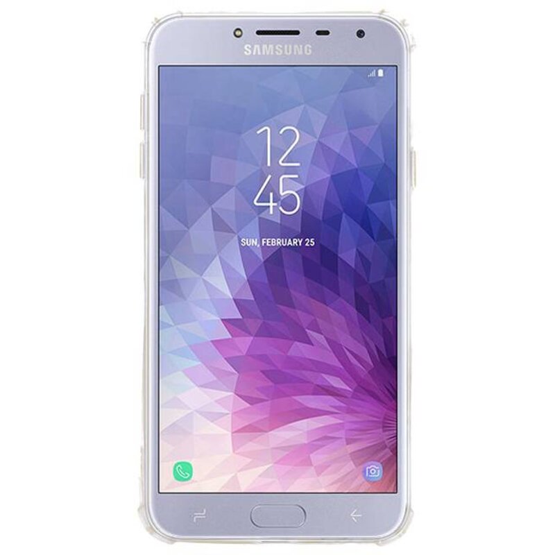Custodia in TPU trasparente resistente agli urti per Galaxy J4