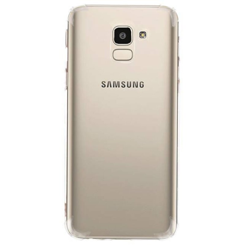 Custodia in TPU trasparente resistente agli urti per Galaxy J6