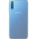 Carcasa de TPU transparente resistente a los golpes para Galaxy A7 2018