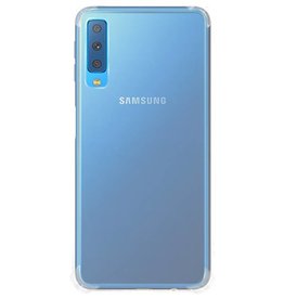 Carcasa de TPU transparente resistente a los golpes para Galaxy A7 2018