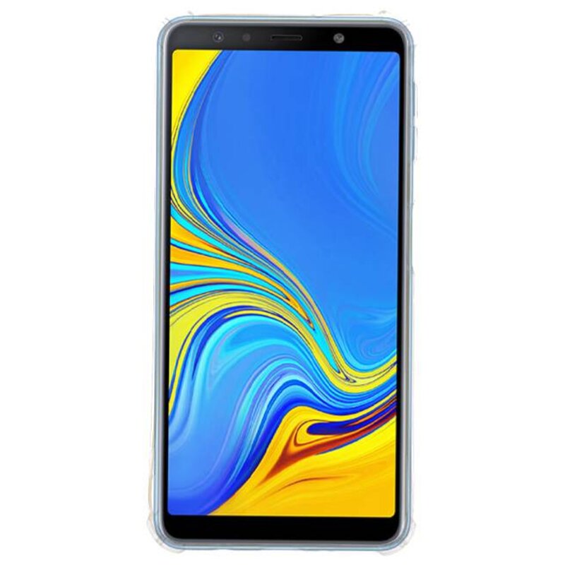 Carcasa de TPU transparente resistente a los golpes para Galaxy A7 2018