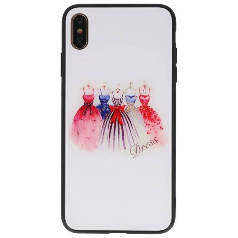 Estuche rígido de impresión para iPhone XS Max vestido