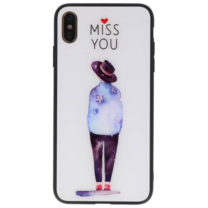 Étui rigide d'impression pour iPhone XS Max Miss You