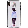 Print Hardcase voor iPhone XS Max Miss You