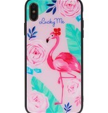 Stampa Hardcase per iPhone XS Max Lucky Me Flamingo