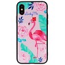 Coque rigide d'impression pour iPhone XS Lucky Me Flamingo