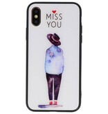 Étui rigide d'impression pour iPhone XS Miss You