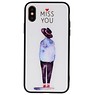 Print Hardcase voor iPhone XS Miss You