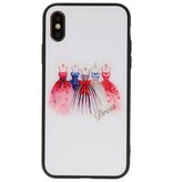 Étui rigide d'impression pour robe iPhone XS