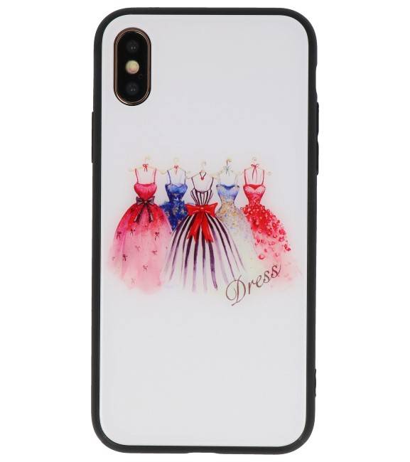 Print Hardcase voor iPhone XS Dress