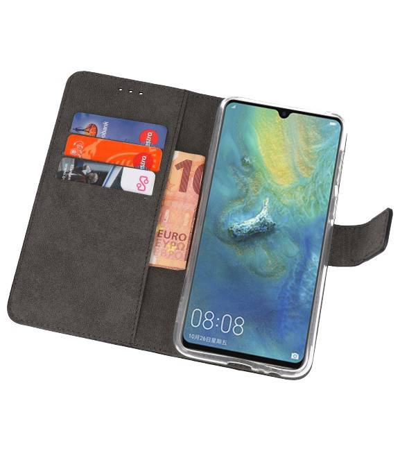 Wallet Cases Hoesje voor Huawei Mate 20 X Zwart