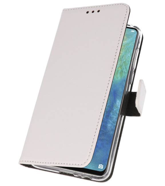 Wallet Cases Hoesje voor Huawei Mate 20 X Wit