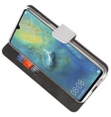 Wallet Cases Hoesje voor Huawei Mate 20 X Wit