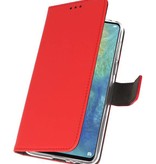 Wallet Cases Hoesje voor Huawei Mate 20 X Rood