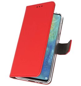 Casos de billetera para Huawei Mate 20 X Rojo