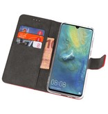 Casos de billetera para Huawei Mate 20 X Rojo