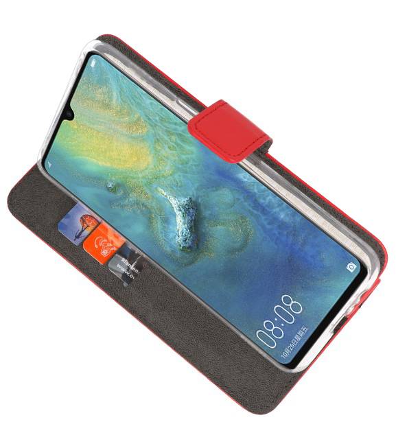 Wallet Cases Hülle für Huawei Mate 20 X Red