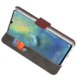 Wallet Cases Hoesje voor Huawei Mate 20 X Bruin