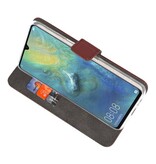 Casos Funda Cartera para Huawei Mate 20 X Marrón