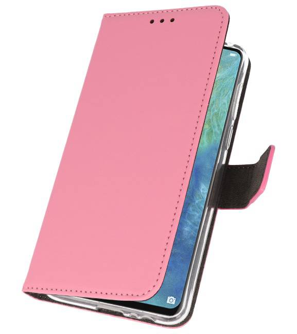 Wallet Cases Hülle für Huawei Mate 20 X Pink