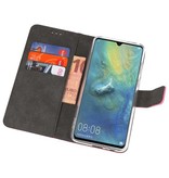 Wallet Cases Hülle für Huawei Mate 20 X Pink