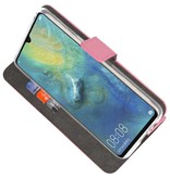 Wallet Cases Hülle für Huawei Mate 20 X Pink