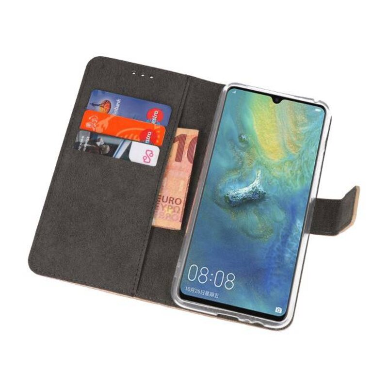 Custodia a Portafoglio per Huawei Mate 20 X Gold