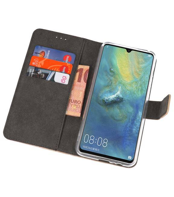 Etuis portefeuille Etui pour Huawei Mate 20 X Gold