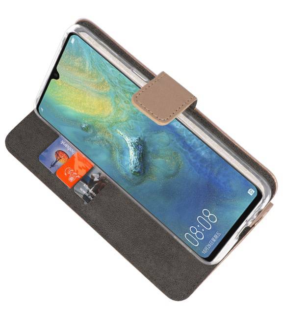 Etuis portefeuille Etui pour Huawei Mate 20 X Gold