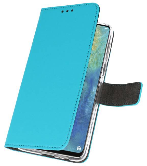 Wallet Cases Hoesje voor Huawei Mate 20 X Blauw