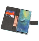 Wallet Cases Hoesje voor Huawei Mate 20 X Blauw