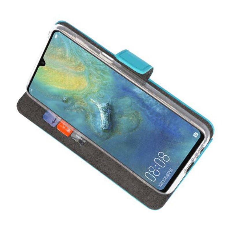 Etuis portefeuille pour Huawei Mate 20 X Blue