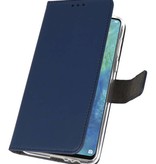 Brieftasche Tasche für Huawei Mate 20 X Navy