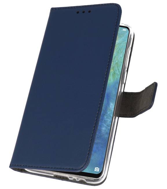 Wallet Cases Hoesje voor Huawei Mate 20 X Navy