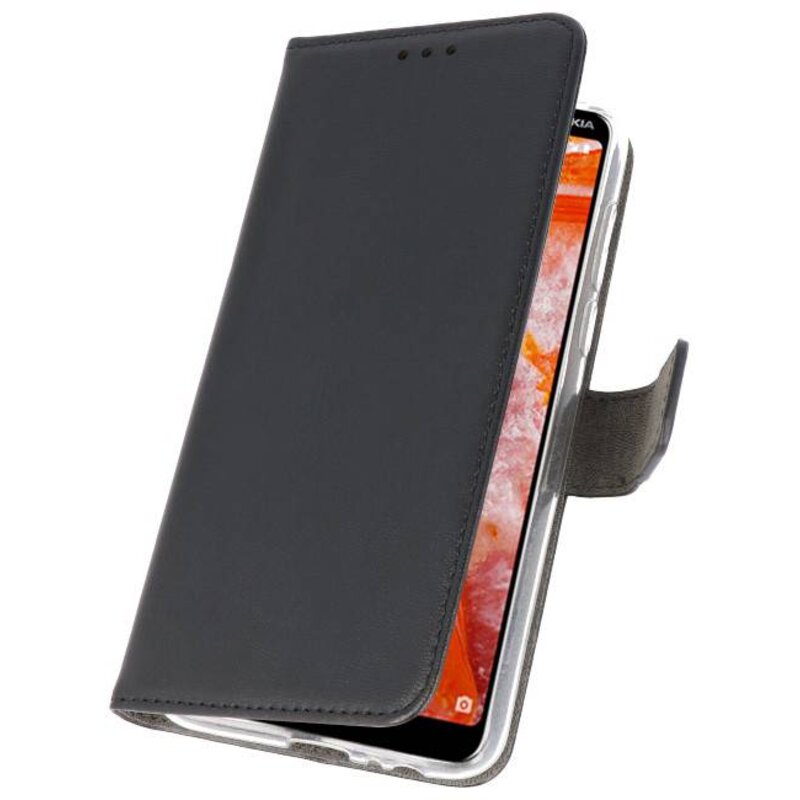 Etuis portefeuille Etui pour Nokia 3.1 Plus Noir