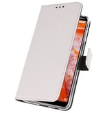 Funda Cartera Funda Para Nokia 3.1 Plus Blanco