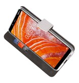 Funda Cartera Funda Para Nokia 3.1 Plus Blanco