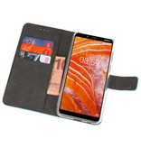 Wallet Cases Hoesje voor Nokia 3.1 Plus Blauw