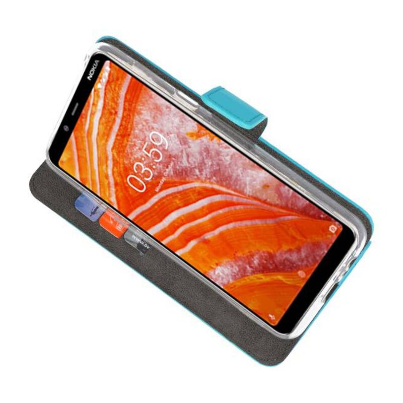 Wallet Cases Case for Nokia 3.1 Plus Blue