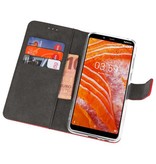 Portemonnaie-Hüllen für Nokia 3.1 Plus Rot