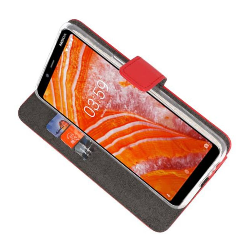 Wallet Cases for Nokia 3.1 Plus Red