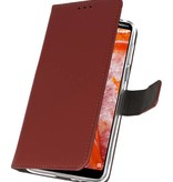 Etuis portefeuille Etui pour Nokia 3.1 Plus Brown
