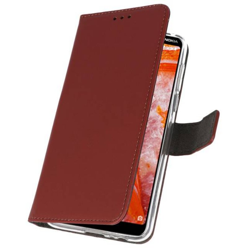 Wallet Cases Case for Nokia 3.1 Plus Brown