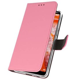 Etuis portefeuille Etui pour Nokia 3.1 Plus Rose