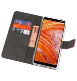 Brieftasche Taschen für Nokia 3.1 Plus Pink