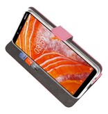 Custodia a Portafoglio per Nokia 3.1 Plus Rosa