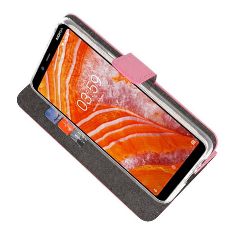 Wallet Cases Case for Nokia 3.1 Plus Pink