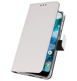 Funda Cartera Funda Para Nokia 7.1 Blanco