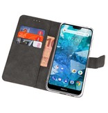 Custodia a Portafoglio per Nokia 7.1 Bianco