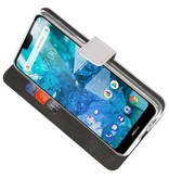 Etuis portefeuille Etui pour Nokia 7.1 Blanc